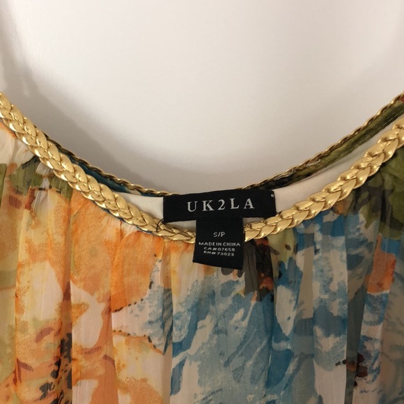 Hi-lo Floral Print Dress. - Picture 4 of 6